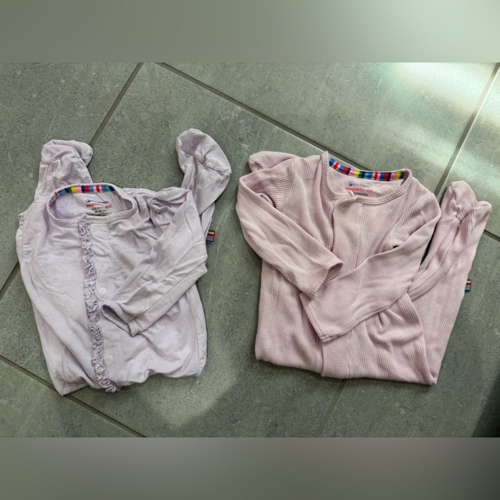 Magnetic Me Lavender and Pink Kids Pajamas